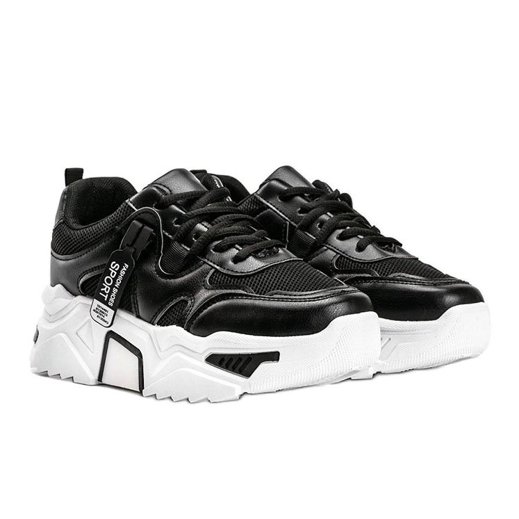 Crne tenisice s debelim potplatom Cristina crna 1