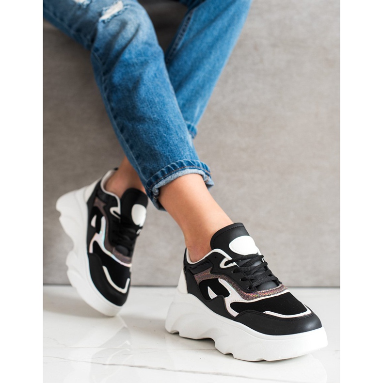 SHELOVET Modne tenisice bijela crno 2