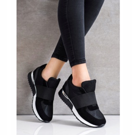 SHELOVET Elegantne tenisice koje se navlače crno 1