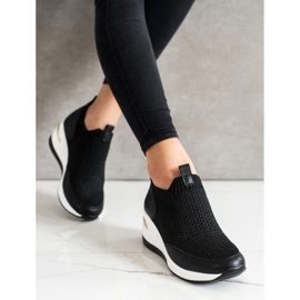 ARTIKER Crne tekstilne tenisice crna 2