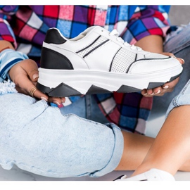 SHELOVET Ležerne sportske cipele bijela crna 1