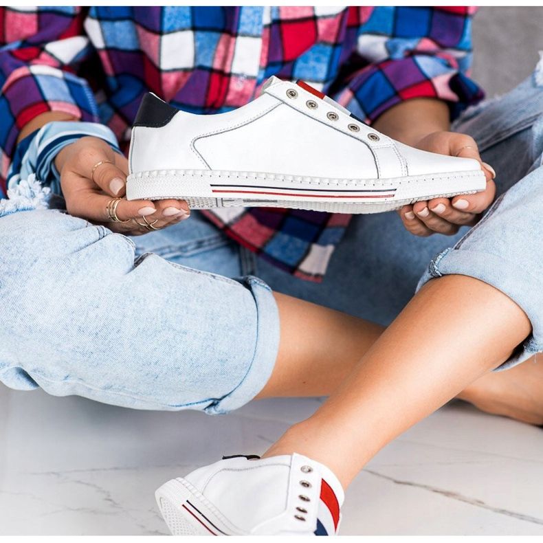 Filippo Sportske cipele, tenisice od kože bijela 1