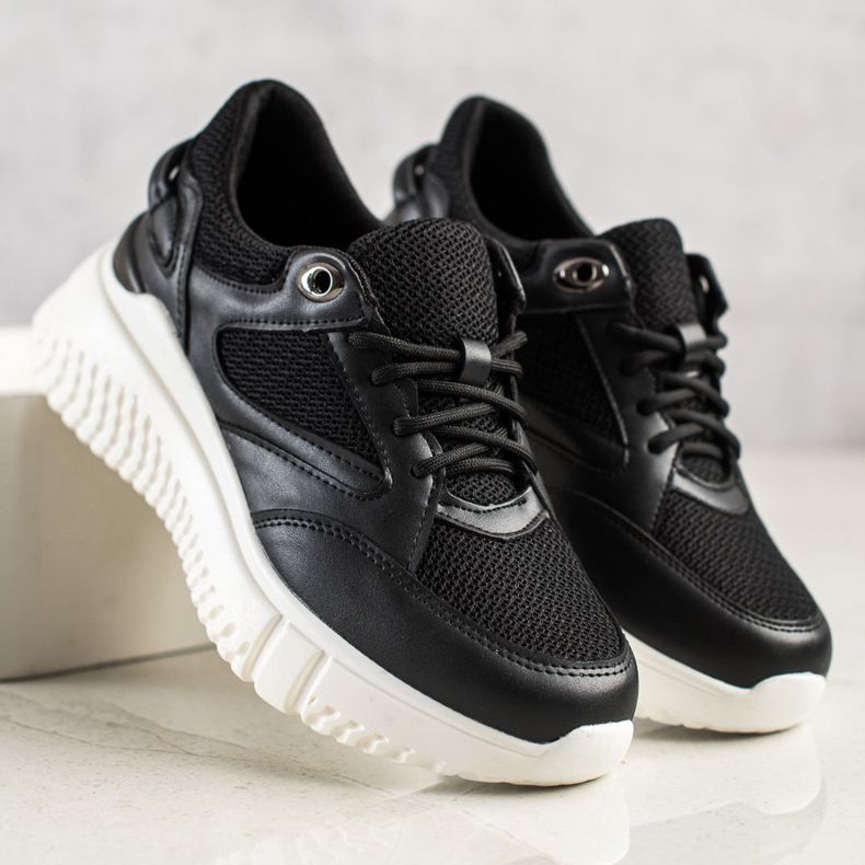 Weide Crne tenisice sa sjajem crna 2