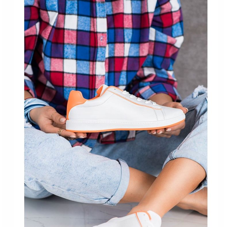 SHELOVET Tenisice s niskim krovom s eko kožom bijela 2