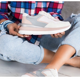 ARTIKER Kožne tenisice na platformi višebojan 1