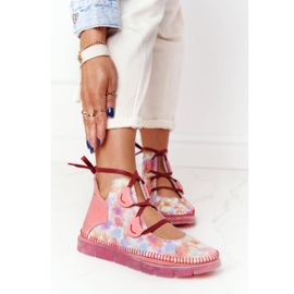 Ženske kožne čizme Maciejka Pink 04457-15 ružičasta višebojan 1