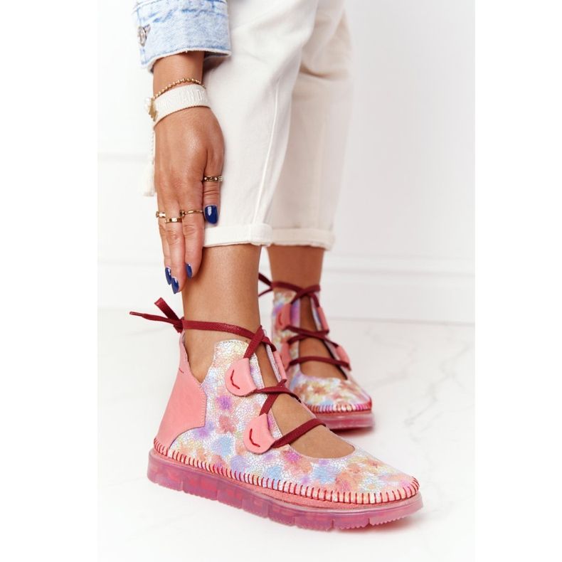 Ženske kožne čizme Maciejka Pink 04457-15 ružičasta raznobojna 1