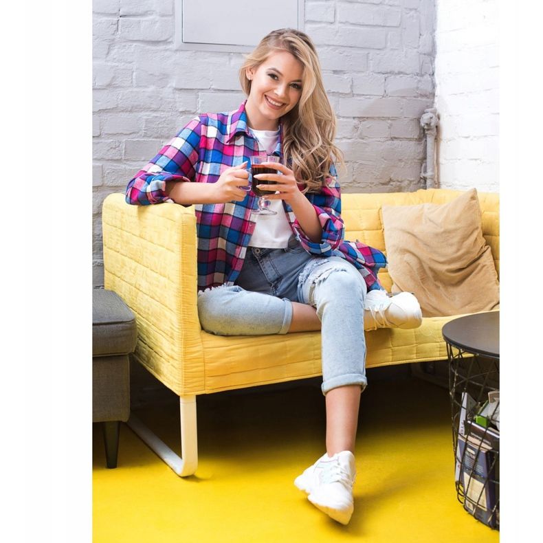 SHELOVET Tenisice na vezanje bijela 1