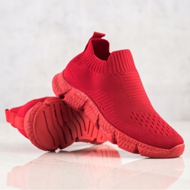 SHELOVET Modne slip-on tenisice crvena 2