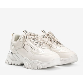 Bež tenisice s metalnim Ansley umetcima 1