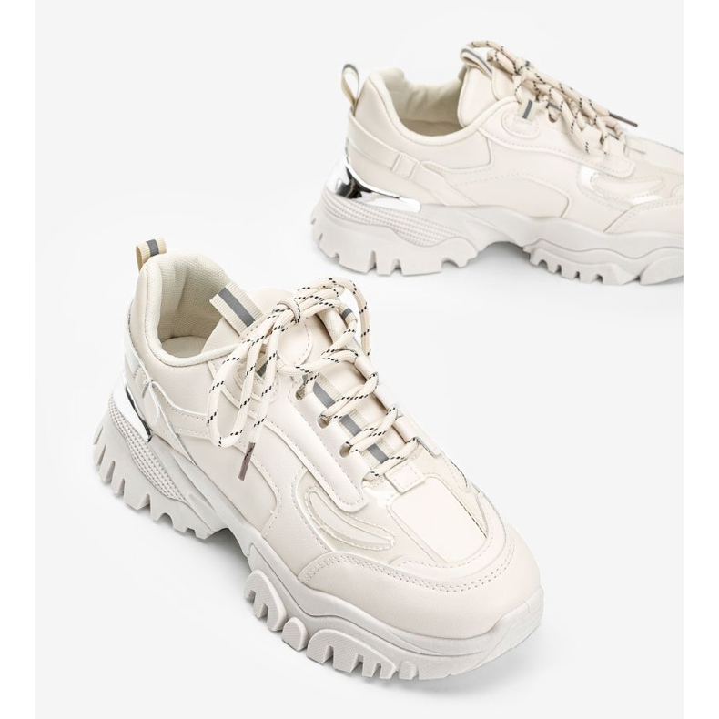 Bež tenisice s metalnim Ansley umetcima 2