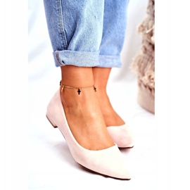 Evento Ženske balerinke u Spitz Suede bež boji Westley 2