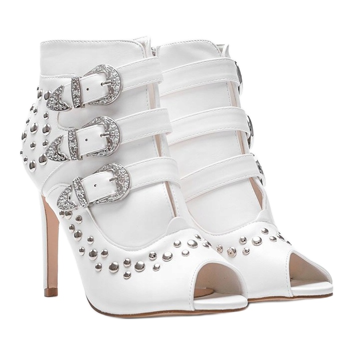 Bijele pumpe na peti Abigail bijela 1