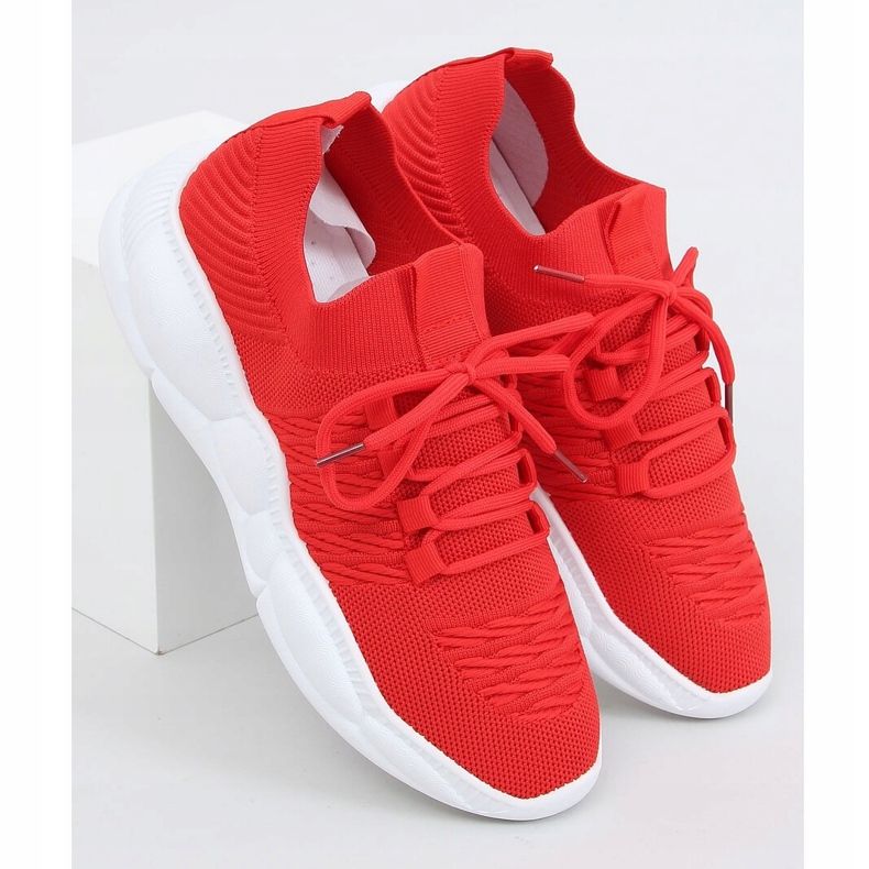 Crvena LA40 Crvene čarape sportske cipele 1