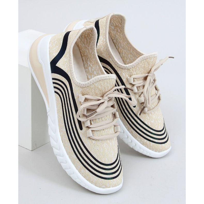 Bež čarape 3436 Bež sportske cipele 1