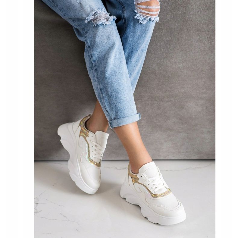 SHELOVET Modne tenisice bijela 2