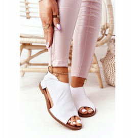 Ženske kožne sandale Nicole 2622 bijele bijela 2