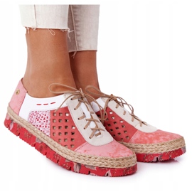 Ženske kožne cipele Maciejka Coral 03339-43 bijela crvena ružičasta raznobojna 6