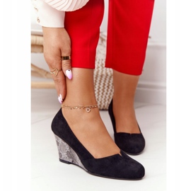 Pumpe na klin Sergio Leone PB767 Snake Black crna 2