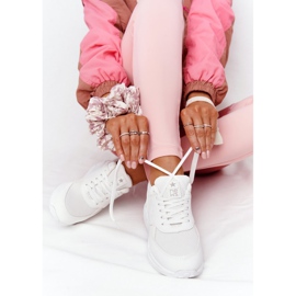 NEWS Ženske tenisice na klin bijele Avery bijela 2