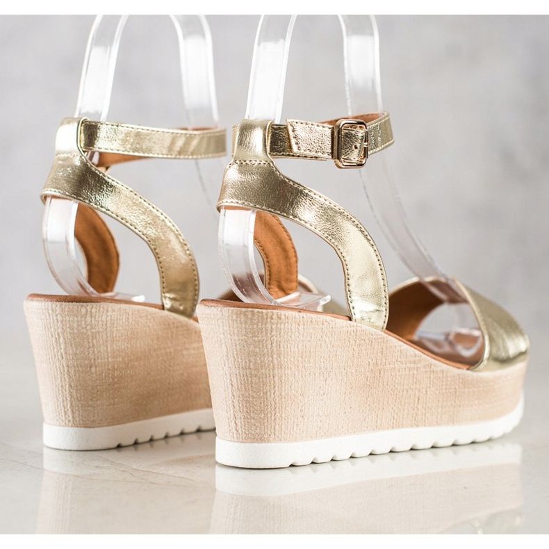 Seastar Klasične sandale na klin zlatna 1