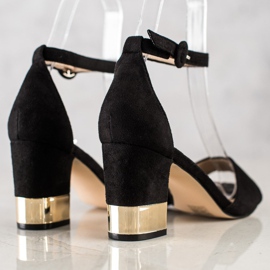 Filippo Sandale s ukrasnom petom crna 1