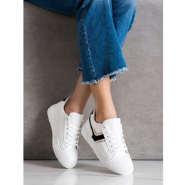 SHELOVET Ležerne bijele sportske cipele bijela 1