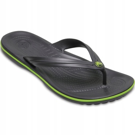 Crocs papuče Crocband Flip grafitno zelena 11033 OA1 višebojan 2