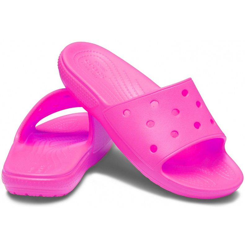 Crocs Classic Slide ženske papuče ružičaste 206121 6QQ ružičasta 1