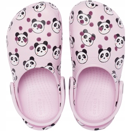 Crocs za djecu Classic Panda Print Clog svijetlo ružičasta 206999 6GD 1