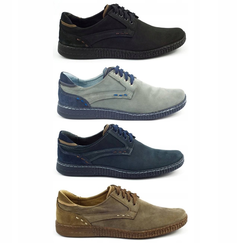 KOMODO Ležerne muške cipele 848 crne smeđa crna 1