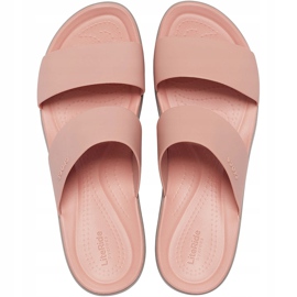 Crocs ženske papuče Brooklyn Mid Wedge Pink-Beige 206219 6RL ružičasta 1