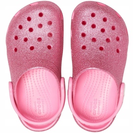Crocs kids Classic Glitter Clog pink 205441 669 ružičasta 1
