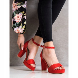 Weide Crvene sandale na šanku crvena 1