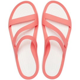 Crocs ženske papuče Swiftwater Coral-White 203998 6SL bijela višebojan 1