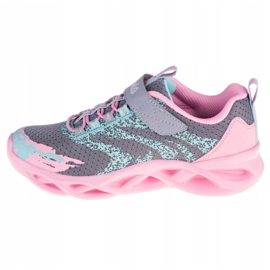 Skechers Twisty Brights W 302301L-GYPK Cipele ružičasta siva 1