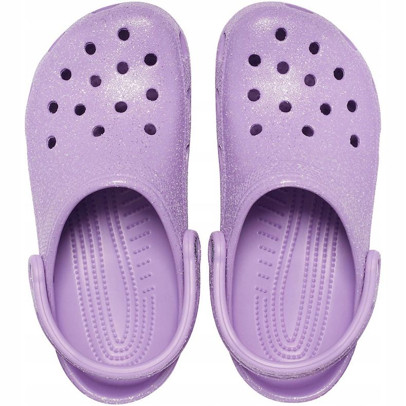 Crocs Ženska klasična glitter klompa ljubičasta 205942 5PR 1