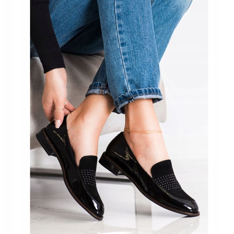 Sergio Leone Elegantne crne cipele iz Sergia Leonea crno 1