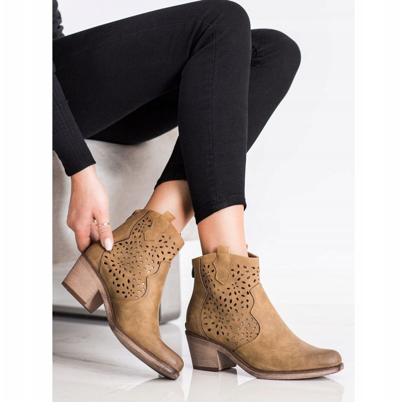 Sergio Leone Proljetne ažurne čizme smeđa 1