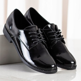 SHELOVET Klasične cipele na vezanje crno 1