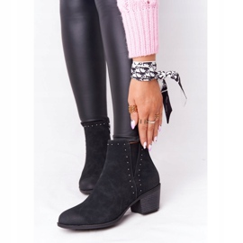 PJ1 Ženske tople čizme Jodhpur čizme Black Morgan crno 2