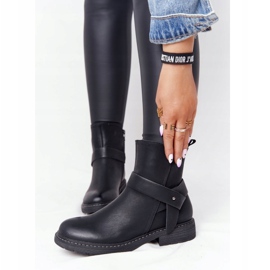 PJ1 Ženske crne tople čizme radnice Alivia crna 2