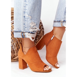 Proljetne čizme od antilopa na postu Vinceza 21-17095 Camel smeđa 1