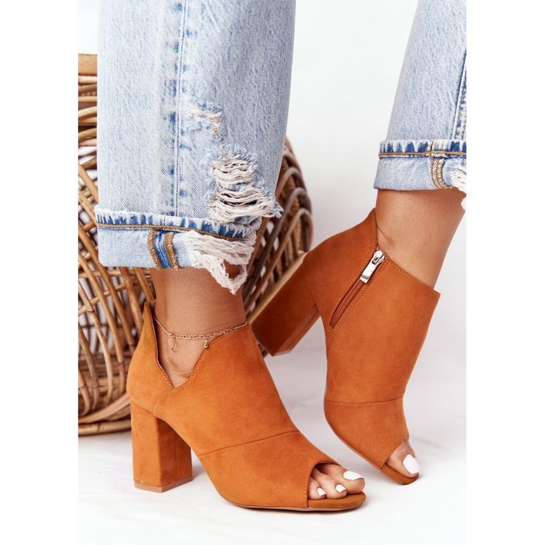 Proljetne čizme od antilopa na postu Vinceza 21-17095 Camel smeđa 1