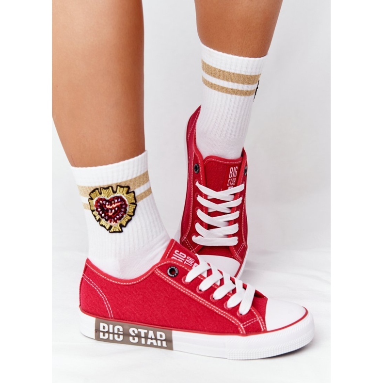 Ženske tenisice Big Star HH274115 Crvene crvena 2