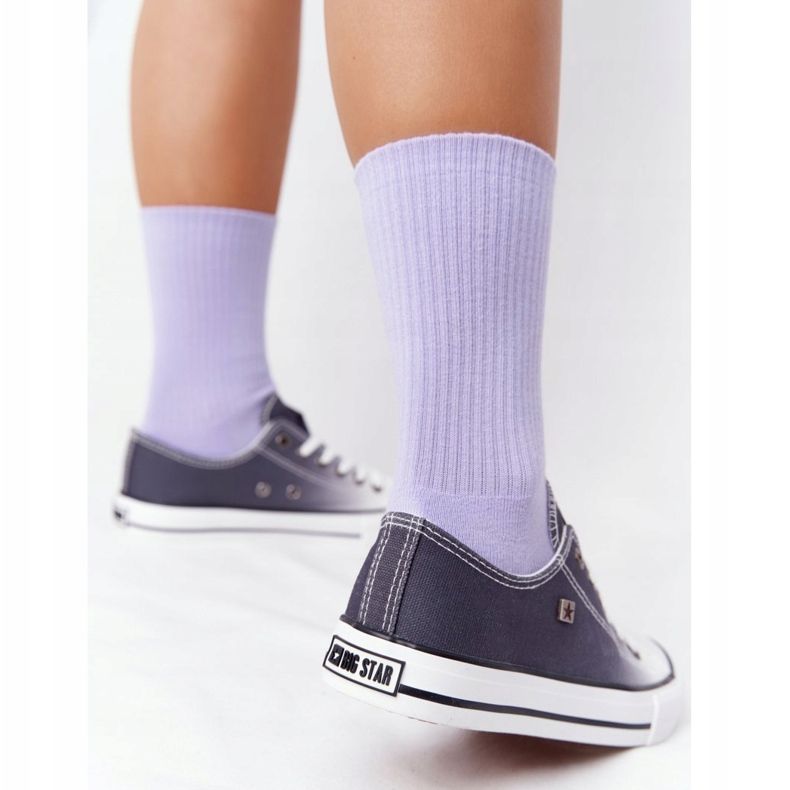 Ženske tenisice Big Star HH274128 Ombre crne bijela crna 1