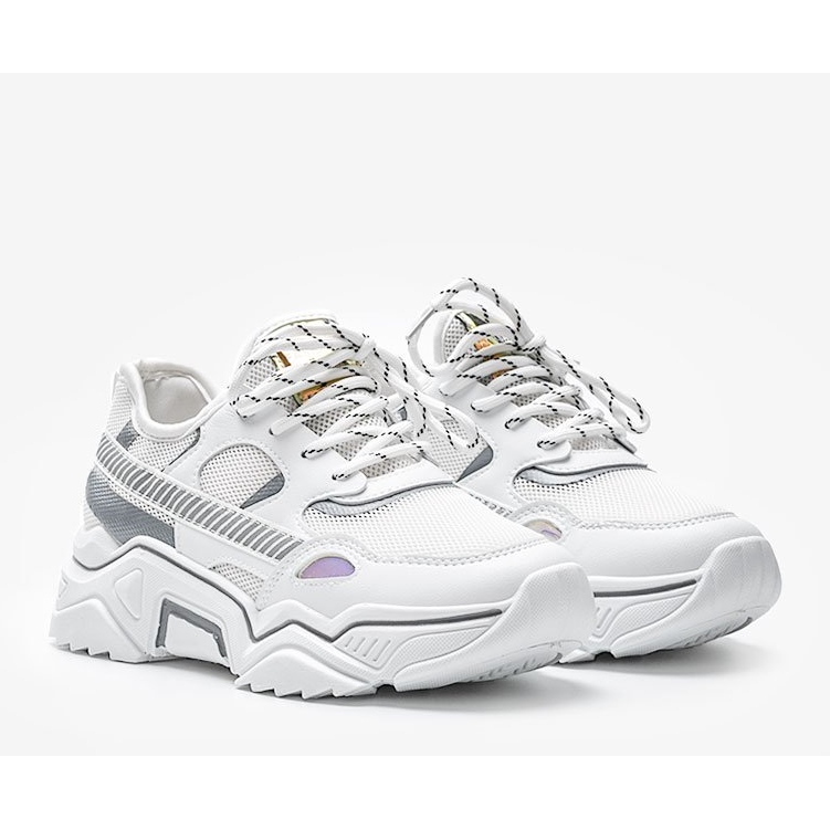 Bijele tenisice na debelom potplatu Leanna bijela 1