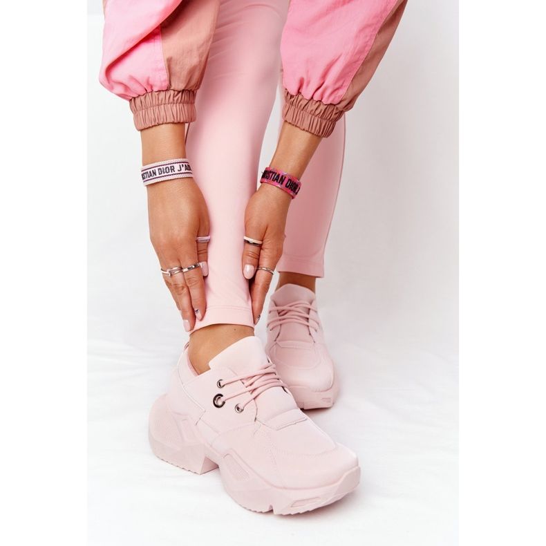 PS1 Ženske tenisice na masivnom potplatu mjehurićaste ružičaste boje ružičasta 2