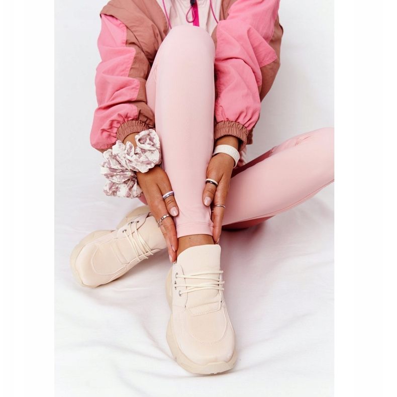 PS1 Ženske tenisice na masivnom potplatu u mjehurićkoj bež boji 1