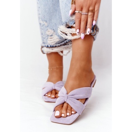 PS1 Ženske papuče od velura Violet Vanilla Sky ljubičasta 1